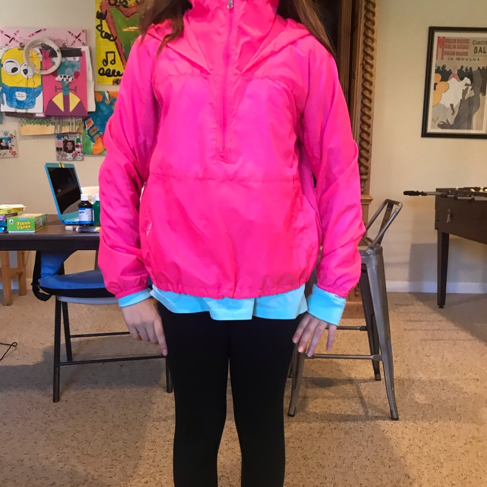 Girls Polo pullover rain jacket